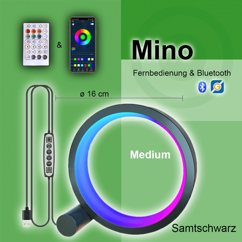 Lunawo Mino™ - Die stylische Lampe für rundum jeden Platz